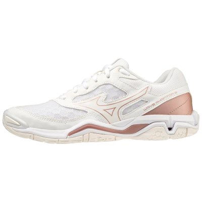 Zapatillas Balonmano Mizuno WAVE Phantom 3 Mujer - Blancos / Rosas - Chile M972ZJOEYD